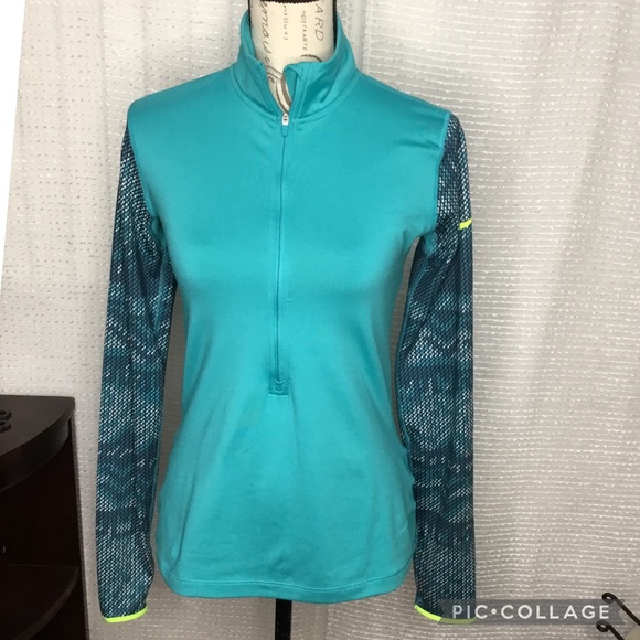 Nike Pro Dri Fit Half Zip Pullover Athletic Top - Picture 1 of 11